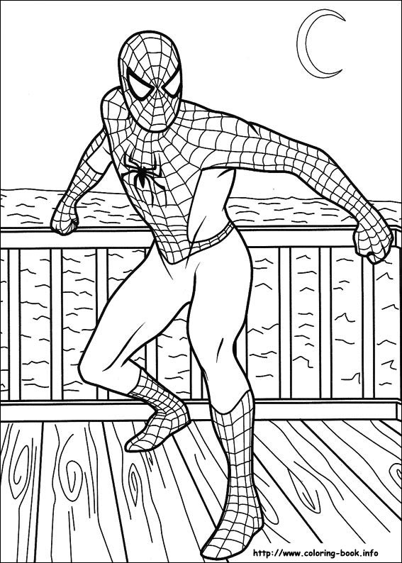 Dessin à colorier: Spiderman (Super-héros) #78974 - Coloriages à Imprimer Gratuits