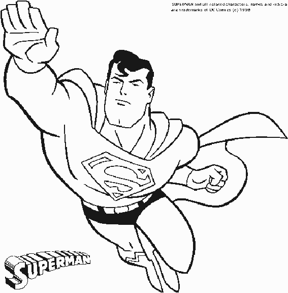 Dessin à colorier: Super Héros DC Comics (Super-héros) #80140 - Coloriages à Imprimer Gratuits