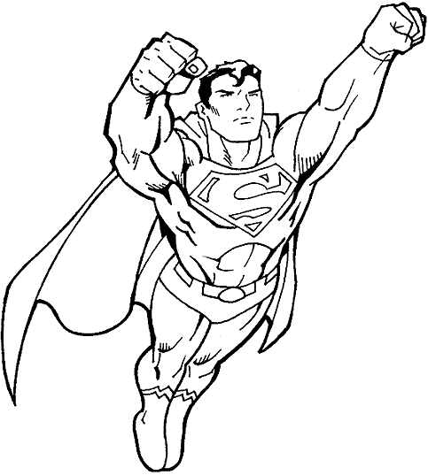 Dessin à colorier: Super Héros DC Comics (Super-héros) #80270 - Coloriages à Imprimer Gratuits