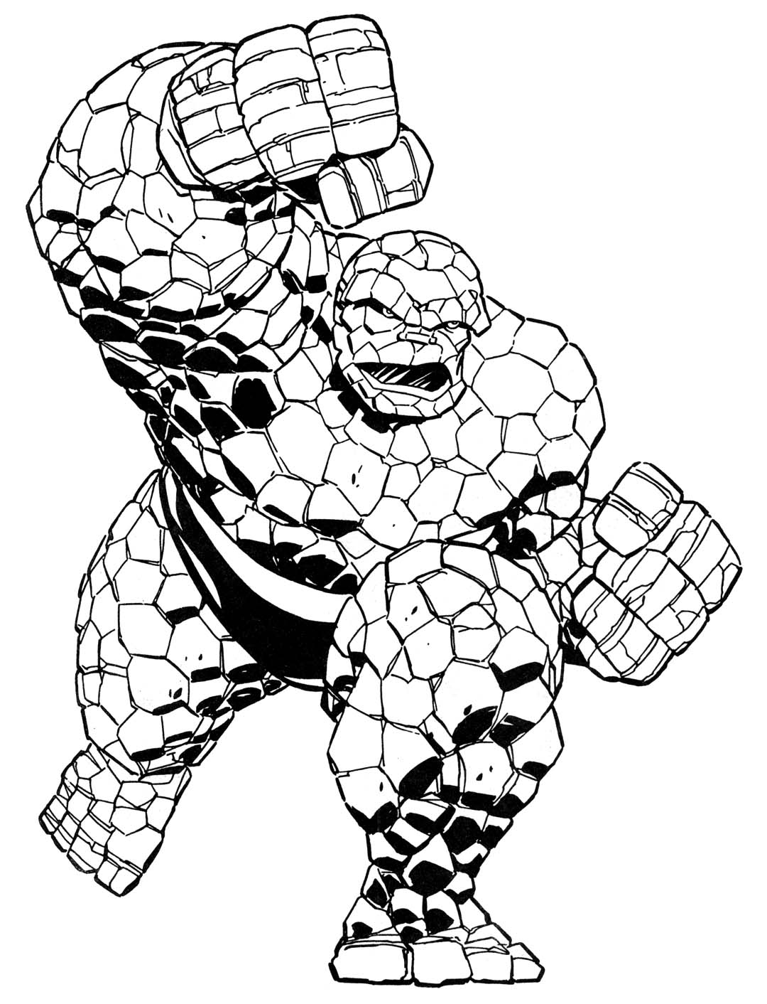 Dessin à colorier: Super Héros Marvel (Super-héros) #79588 - Coloriages à Imprimer Gratuits