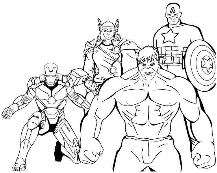 Dessin à colorier: Super Héros Marvel (Super-héros) #79793 - Coloriages à Imprimer Gratuits