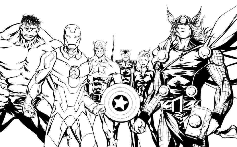Dessin à colorier: Super Héros Marvel (Super-héros) #79857 - Coloriages à Imprimer Gratuits