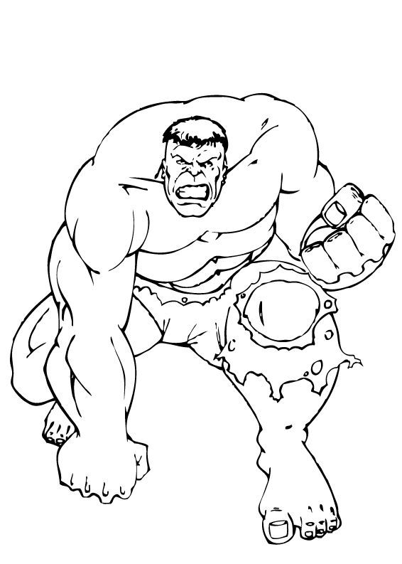 Dessin à colorier: Super Héros Marvel (Super-héros) #80032 - Coloriages à Imprimer Gratuits