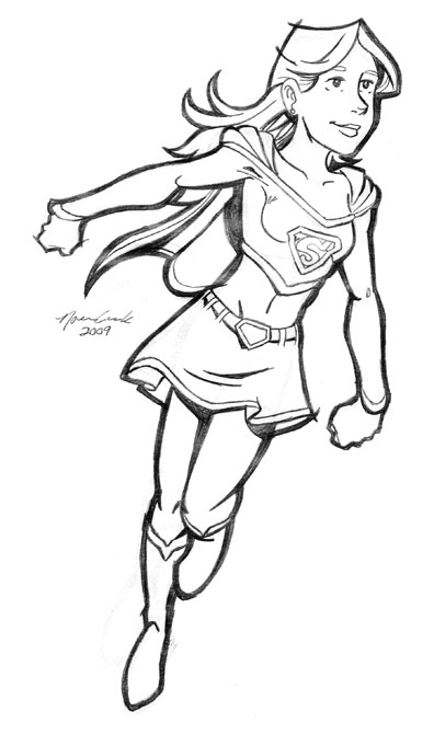 Dessin à colorier: Supergirl (Super-héros) #83924 - Coloriages à Imprimer Gratuits