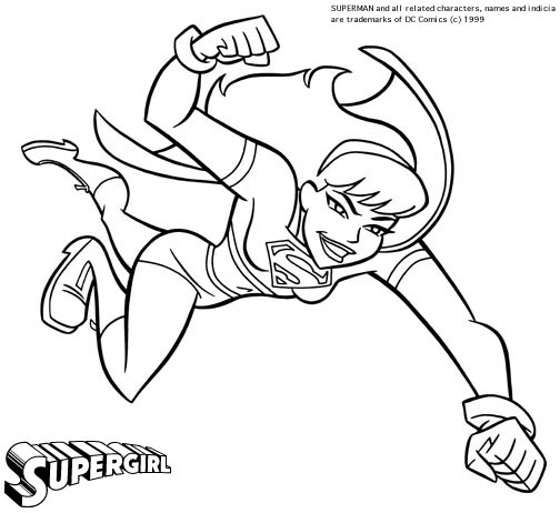 Dessin à colorier: Supergirl (Super-héros) #83926 - Coloriages à Imprimer Gratuits