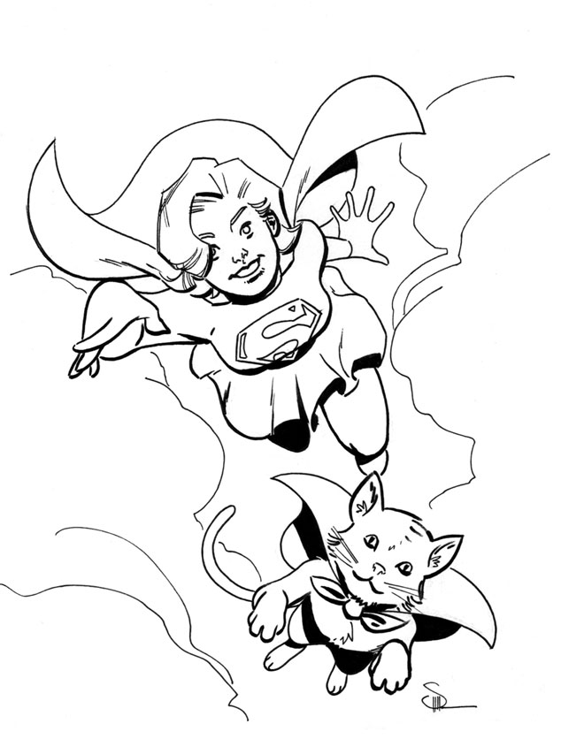 Dessin à colorier: Supergirl (Super-héros) #83930 - Coloriages à Imprimer Gratuits