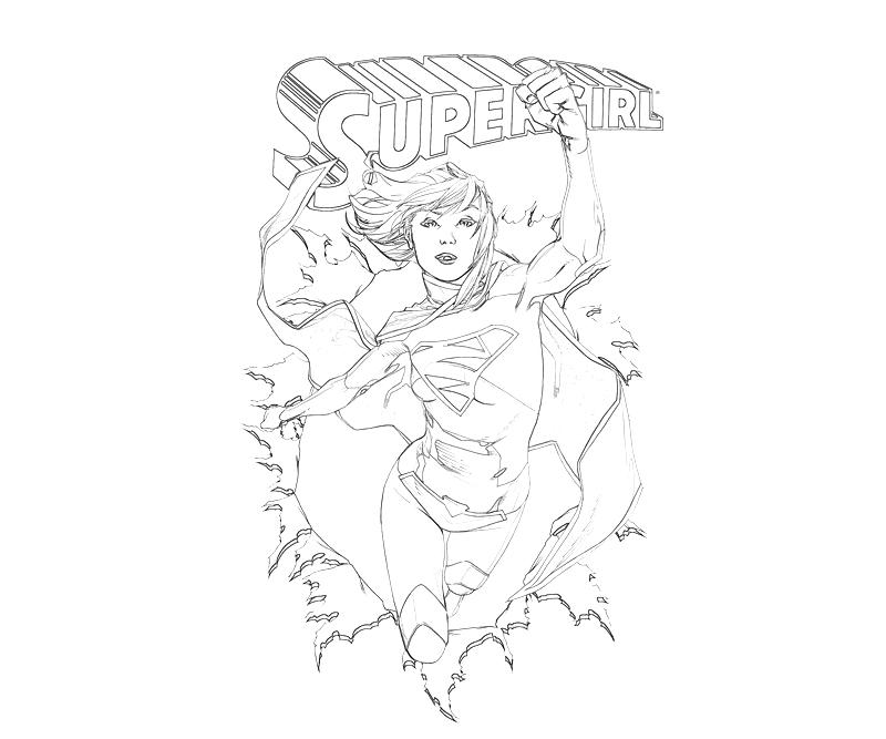 Dessin à colorier: Supergirl (Super-héros) #83941 - Coloriages à Imprimer Gratuits