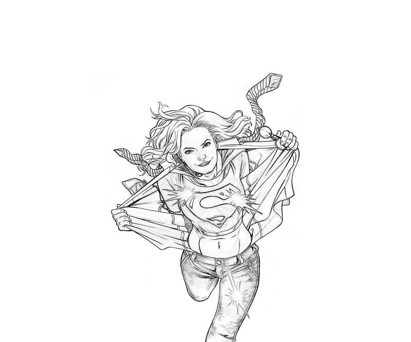 Dessin à colorier: Supergirl (Super-héros) #83958 - Coloriages à Imprimer Gratuits