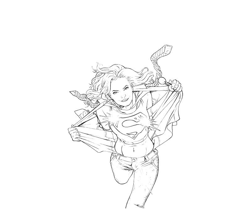 Dessin à colorier: Supergirl (Super-héros) #83963 - Coloriages à Imprimer Gratuits
