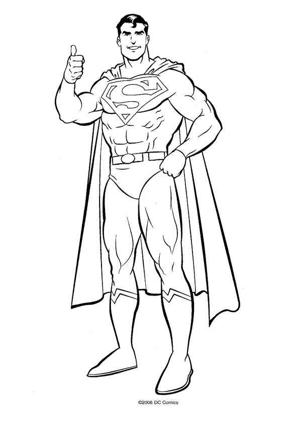 Dessin à colorier: Superman (Super-héros) #83609 - Coloriages à Imprimer Gratuits