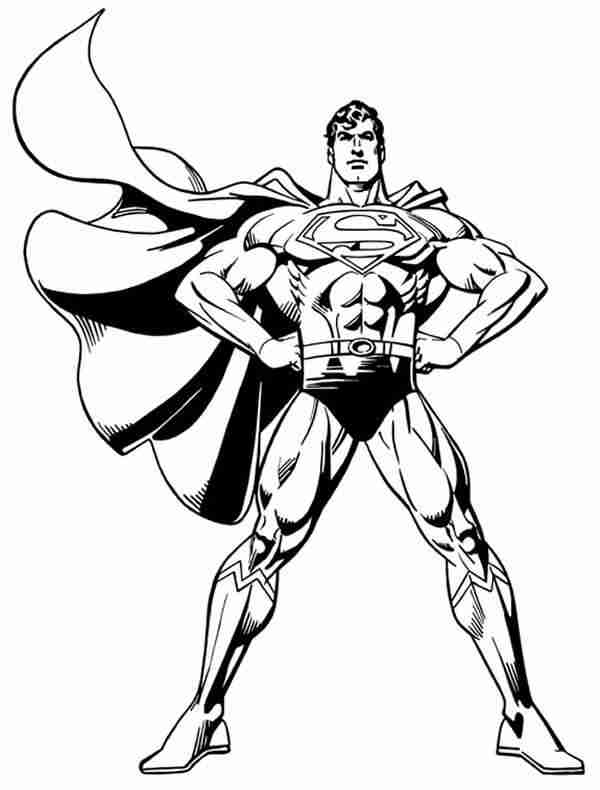 Dessin à colorier: Superman (Super-héros) #83613 - Coloriages à Imprimer Gratuits