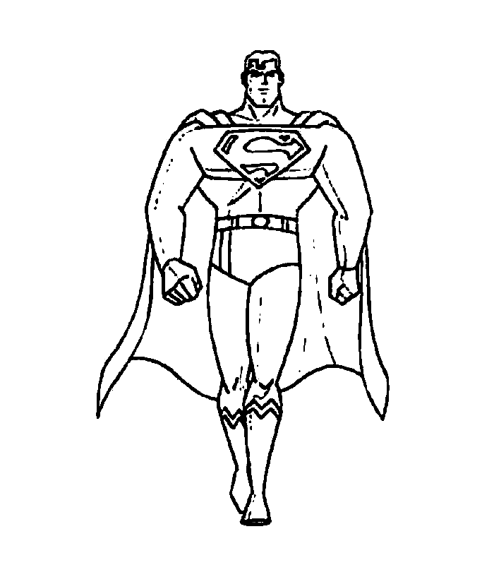 Dessin à colorier: Superman (Super-héros) #83619 - Coloriages à Imprimer Gratuits