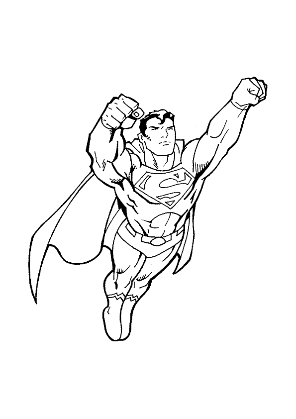 Dessin à colorier: Superman (Super-héros) #83627 - Coloriages à Imprimer Gratuits
