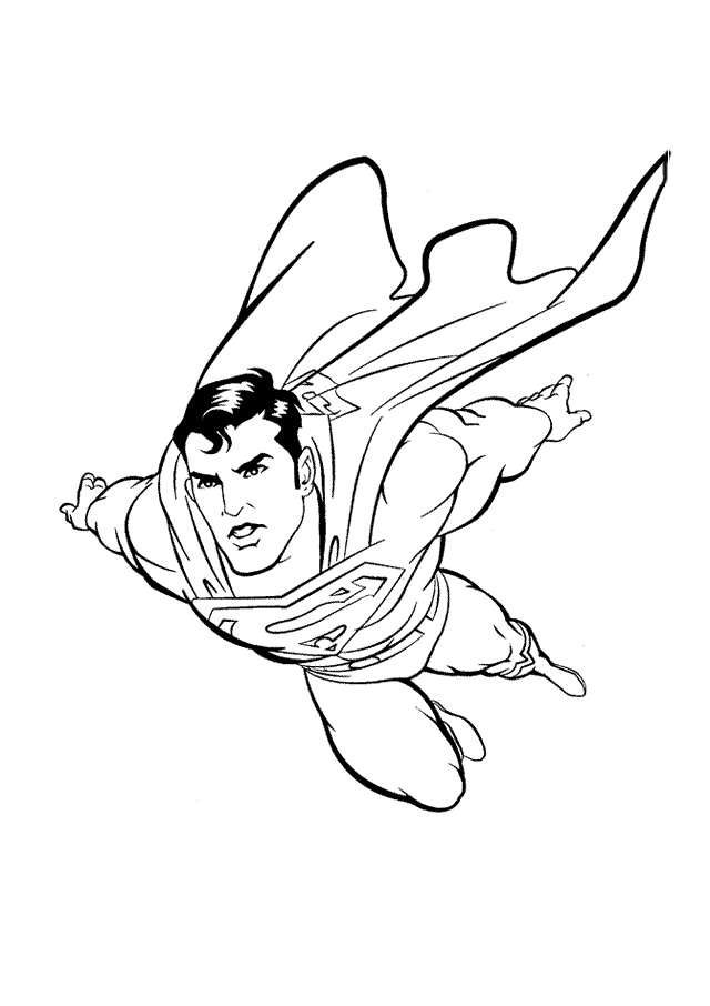 Dessin à colorier: Superman (Super-héros) #83637 - Coloriages à Imprimer Gratuits