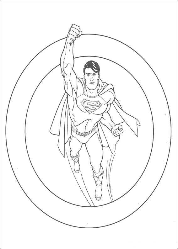 Dessin à colorier: Superman (Super-héros) #83638 - Coloriages à Imprimer Gratuits