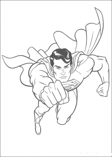 Dessin à colorier: Superman (Super-héros) #83661 - Coloriages à Imprimer Gratuits