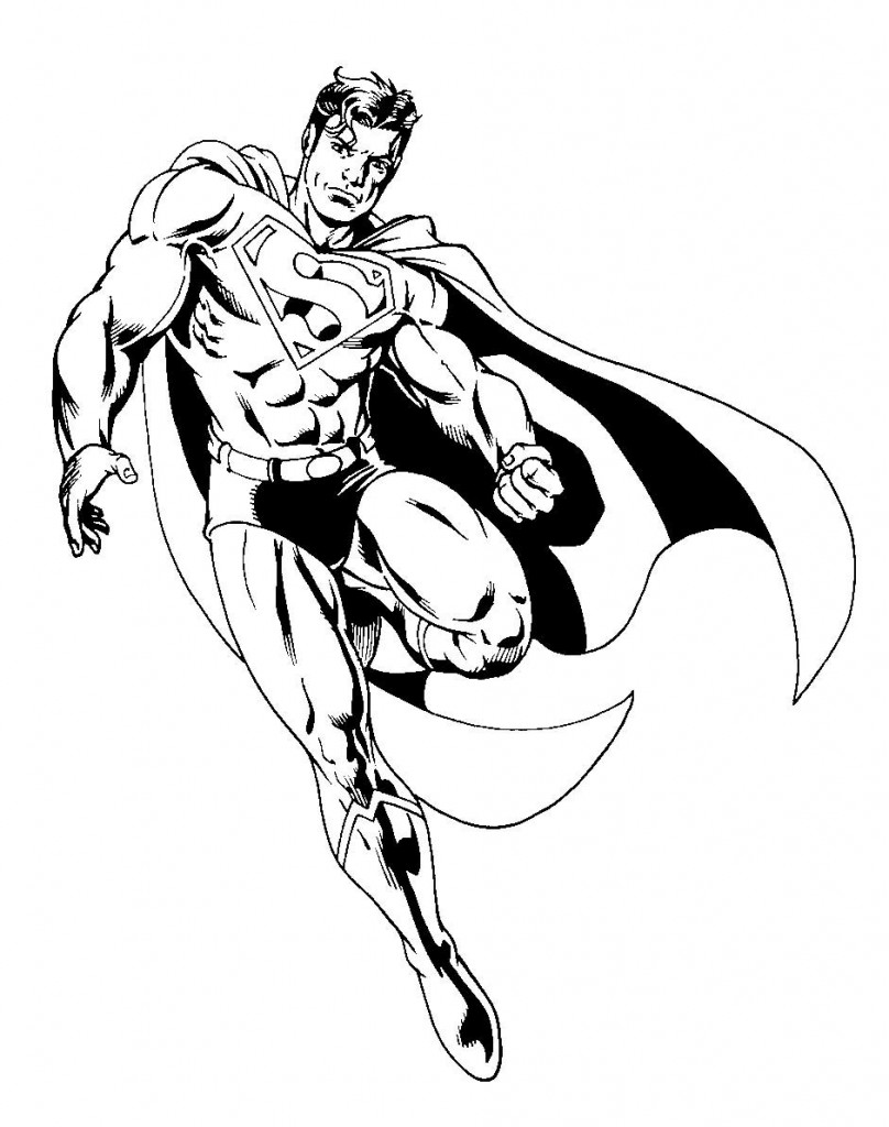 Dessin à colorier: Superman (Super-héros) #83662 - Coloriages à Imprimer Gratuits