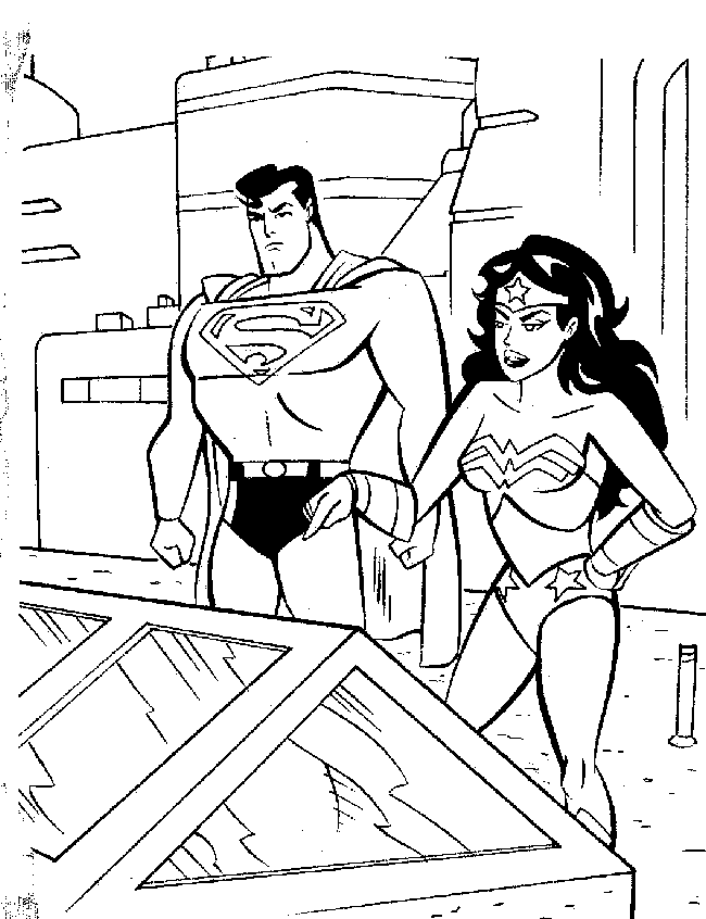 Dessin à colorier: Superman (Super-héros) #83669 - Coloriages à Imprimer Gratuits