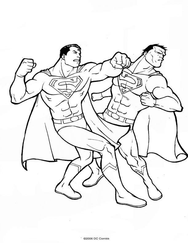 Dessin à colorier: Superman (Super-héros) #83670 - Coloriages à Imprimer Gratuits