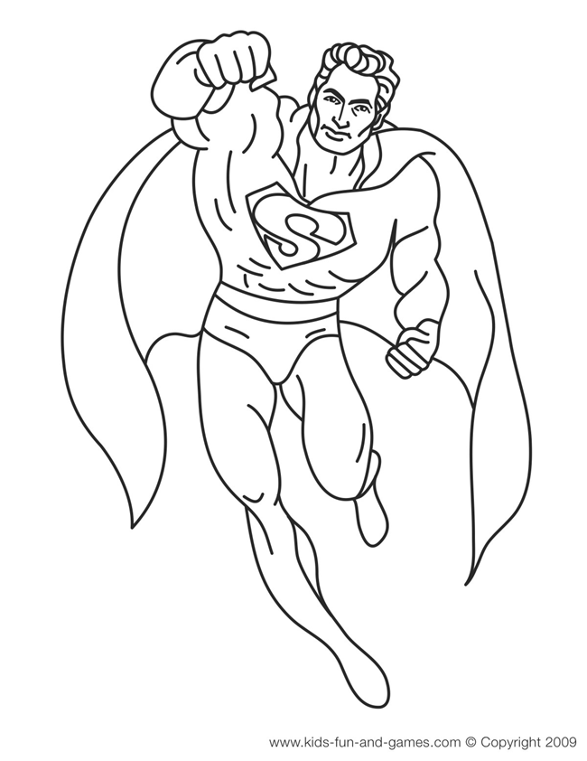 Dessin à colorier: Superman (Super-héros) #83707 - Coloriages à Imprimer Gratuits