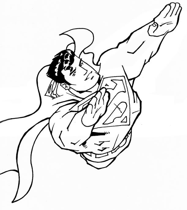 Dessin à colorier: Superman (Super-héros) #83717 - Coloriages à Imprimer Gratuits