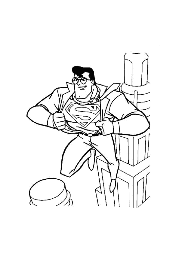 Dessin à colorier: Superman (Super-héros) #83721 - Coloriages à Imprimer Gratuits