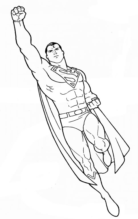 Dessin à colorier: Superman (Super-héros) #83727 - Coloriages à Imprimer Gratuits