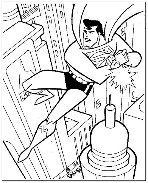 Dessin à colorier: Superman (Super-héros) #83894 - Coloriages à Imprimer Gratuits