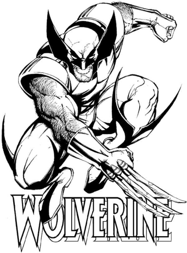 Dessin à colorier: Wolverine (Super-héros) #74835 - Coloriages à Imprimer Gratuits