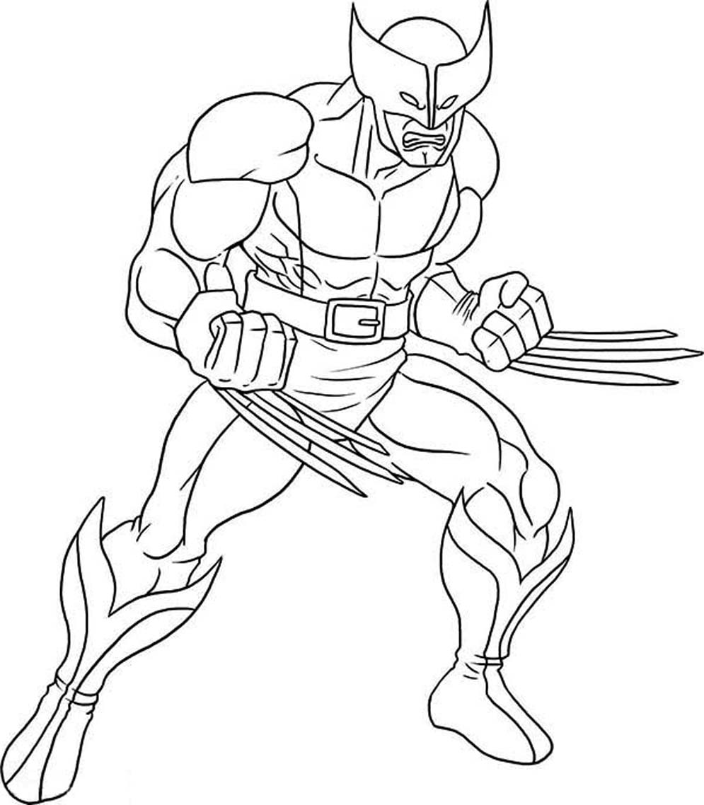 Dessin à colorier: Wolverine (Super-héros) #74838 - Coloriages à Imprimer Gratuits