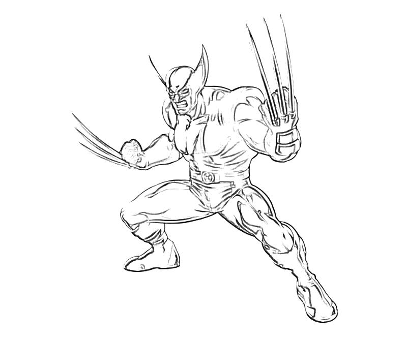 Dessin à colorier: Wolverine (Super-héros) #74840 - Coloriages à Imprimer Gratuits