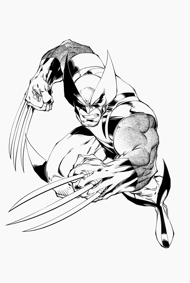 Dessin à colorier: Wolverine (Super-héros) #74843 - Coloriages à Imprimer Gratuits
