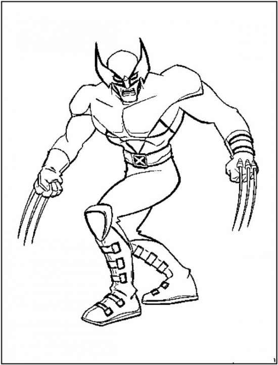Dessin à colorier: Wolverine (Super-héros) #74846 - Coloriages à Imprimer Gratuits
