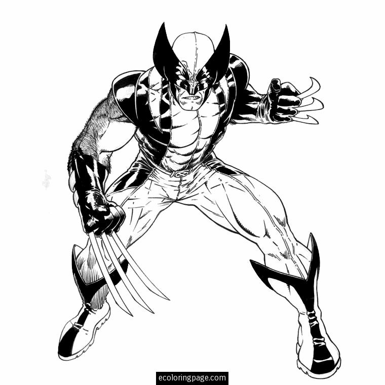 Dessin à colorier: Wolverine (Super-héros) #74848 - Coloriages à Imprimer Gratuits