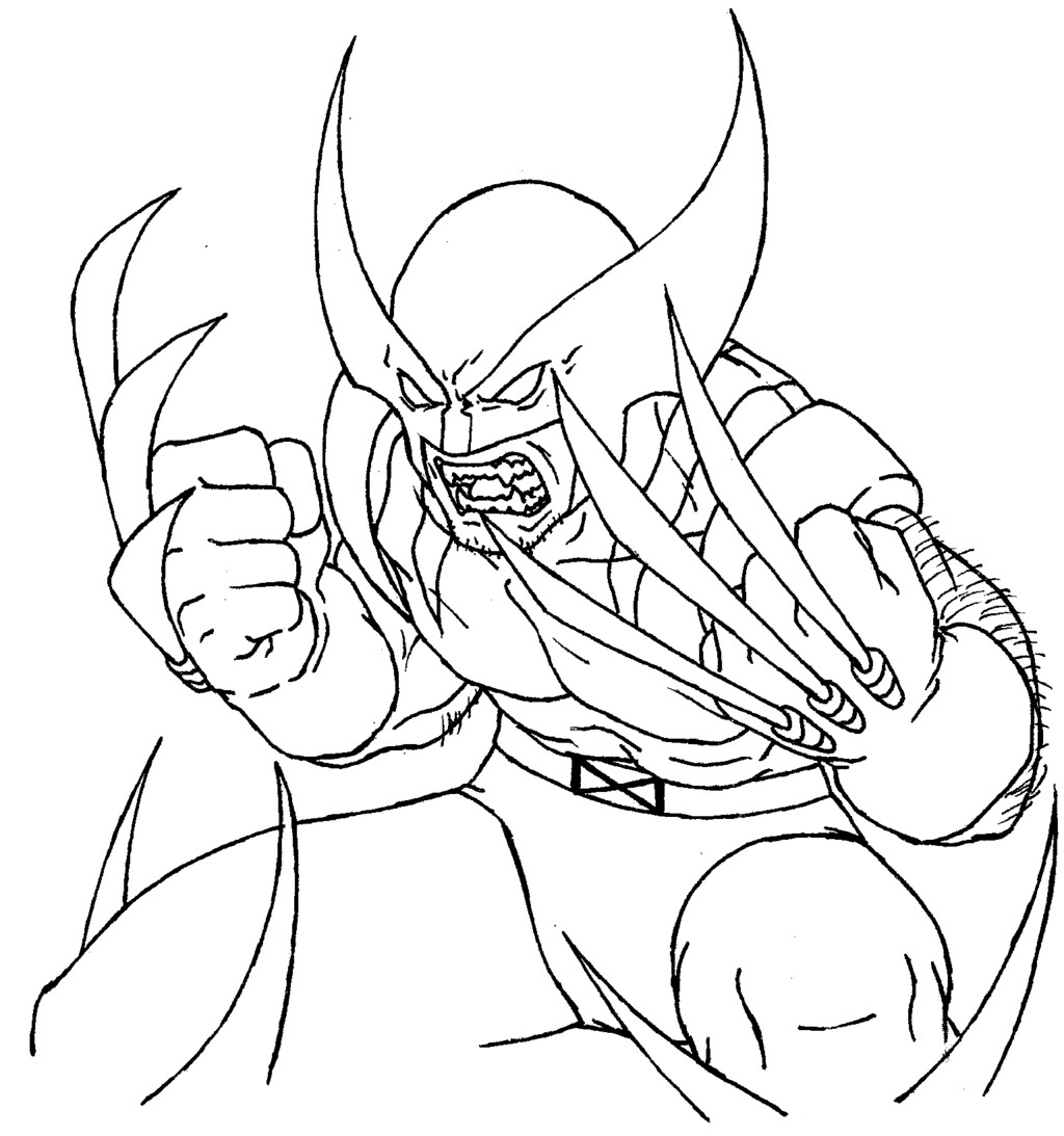 Dessin à colorier: Wolverine (Super-héros) #74855 - Coloriages à Imprimer Gratuits