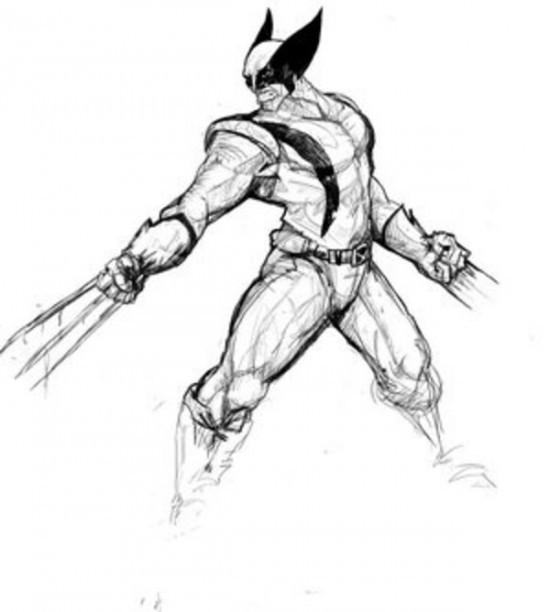 Dessin à colorier: Wolverine (Super-héros) #74858 - Coloriages à Imprimer Gratuits