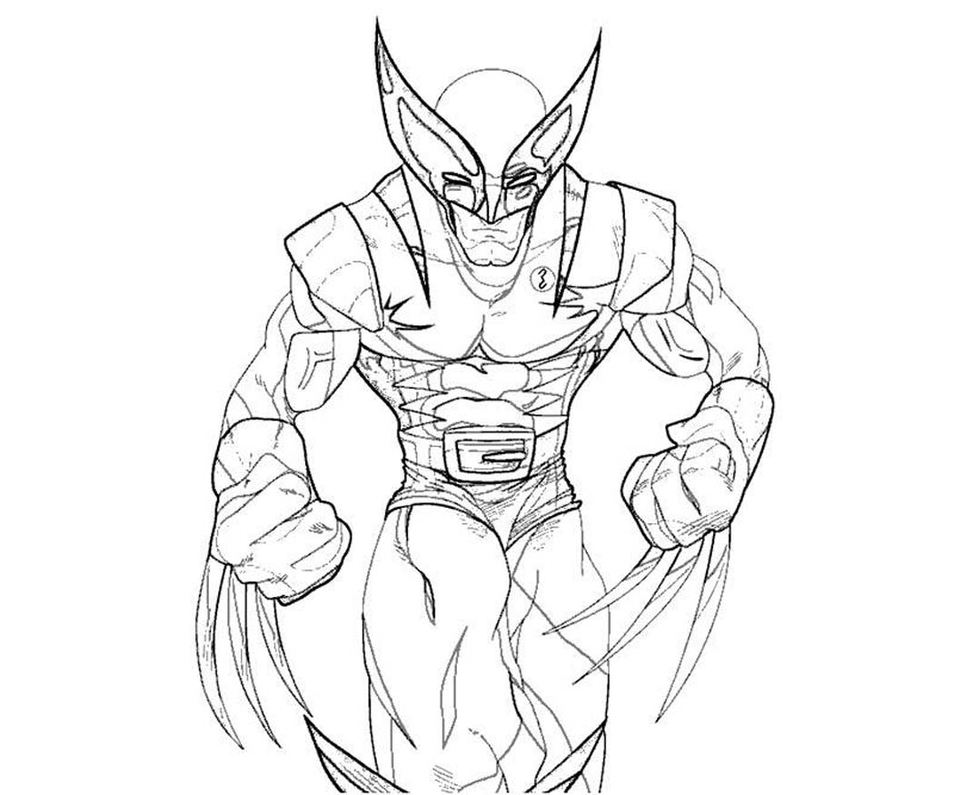Dessin à colorier: Wolverine (Super-héros) #74860 - Coloriages à Imprimer Gratuits