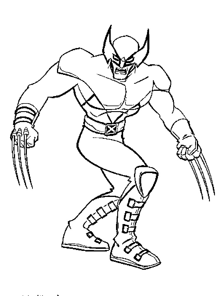 Dessin à colorier: Wolverine (Super-héros) #74864 - Coloriages à Imprimer Gratuits