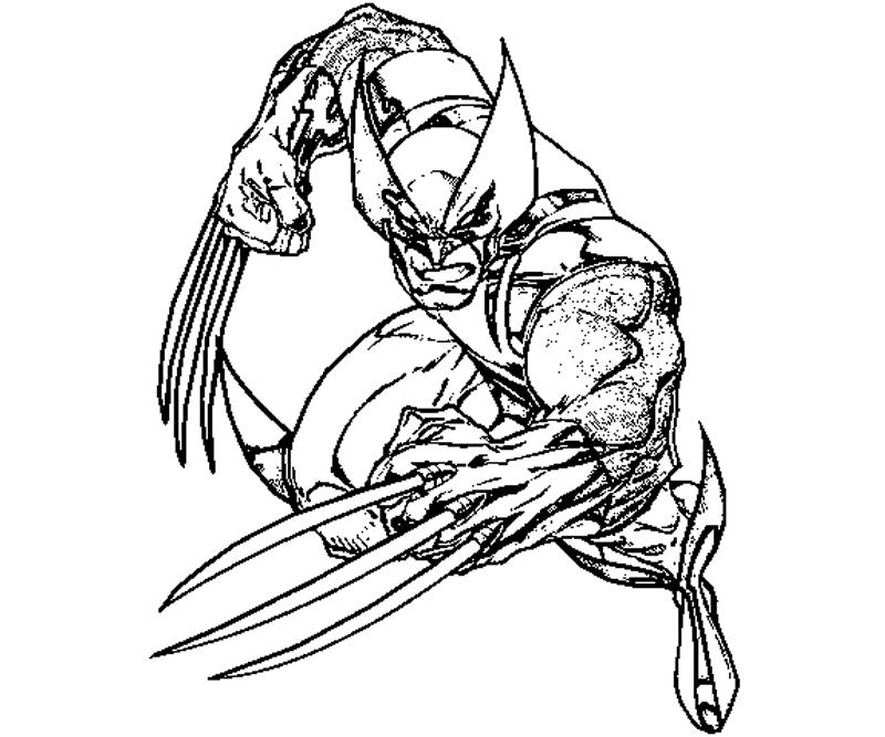 Dessin à colorier: Wolverine (Super-héros) #74865 - Coloriages à Imprimer Gratuits