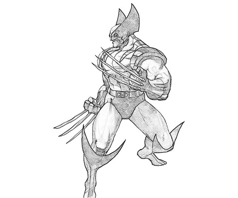 Dessin à colorier: Wolverine (Super-héros) #74872 - Coloriages à Imprimer Gratuits