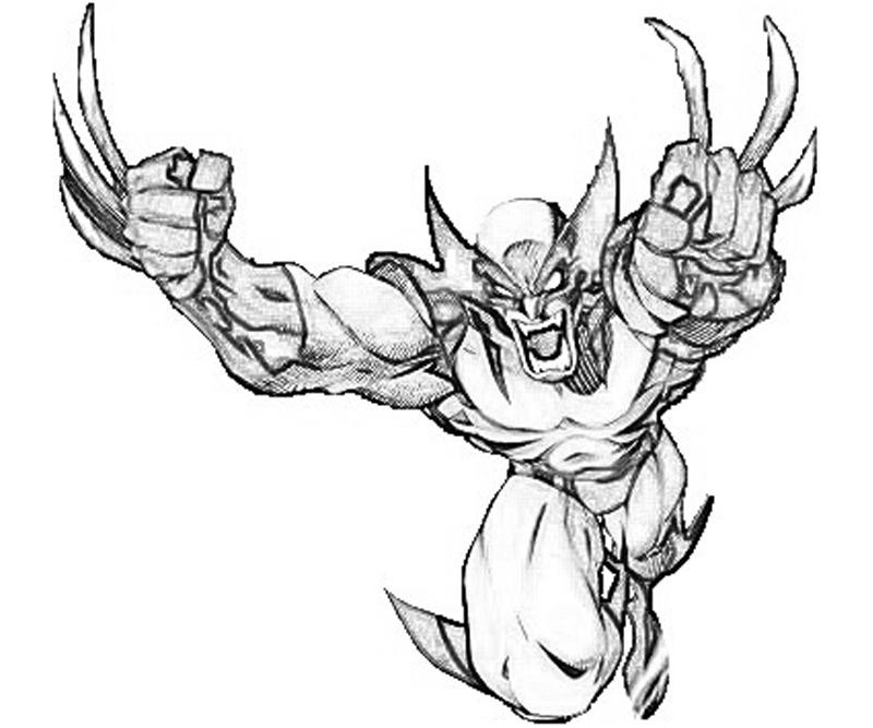 Dessin à colorier: Wolverine (Super-héros) #74882 - Coloriages à Imprimer Gratuits