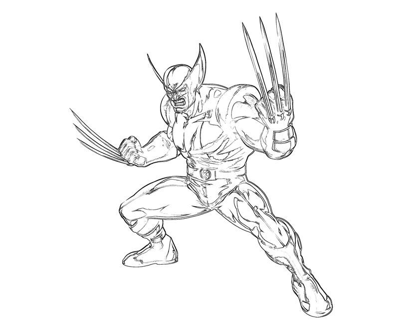 Dessin à colorier: Wolverine (Super-héros) #74885 - Coloriages à Imprimer Gratuits