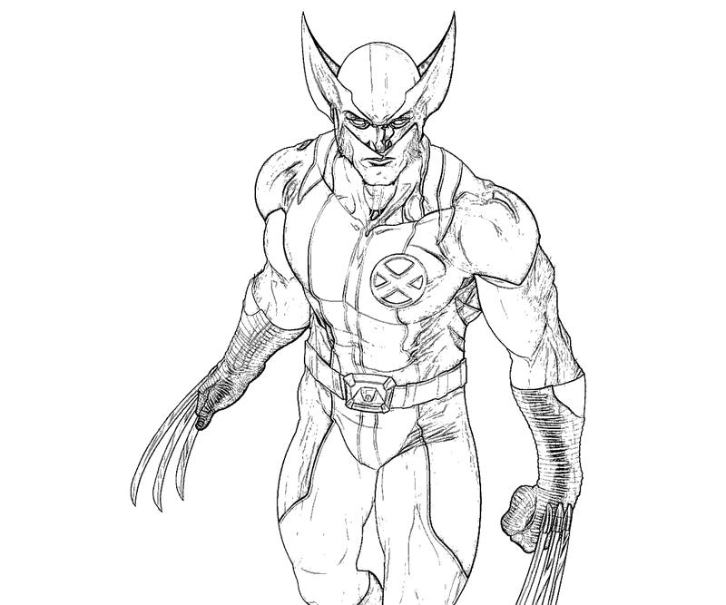 Dessin à colorier: Wolverine (Super-héros) #74886 - Coloriages à Imprimer Gratuits