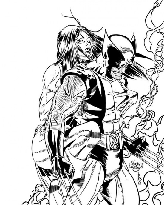 Dessin à colorier: Wolverine (Super-héros) #74887 - Coloriages à Imprimer Gratuits