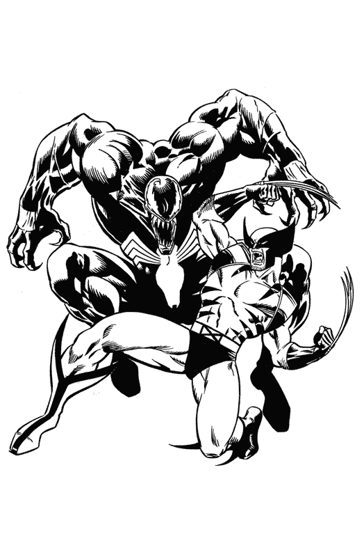 Dessin à colorier: Wolverine (Super-héros) #74890 - Coloriages à Imprimer Gratuits