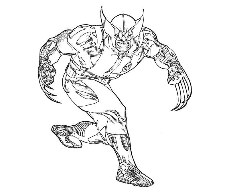Dessin à colorier: Wolverine (Super-héros) #74893 - Coloriages à Imprimer Gratuits