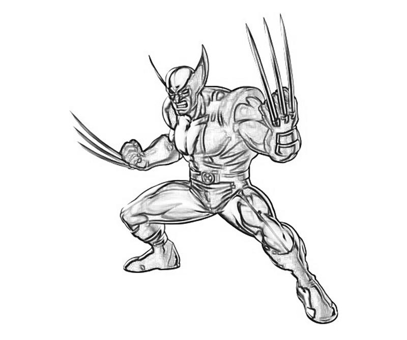 Dessin à colorier: Wolverine (Super-héros) #74897 - Coloriages à Imprimer Gratuits