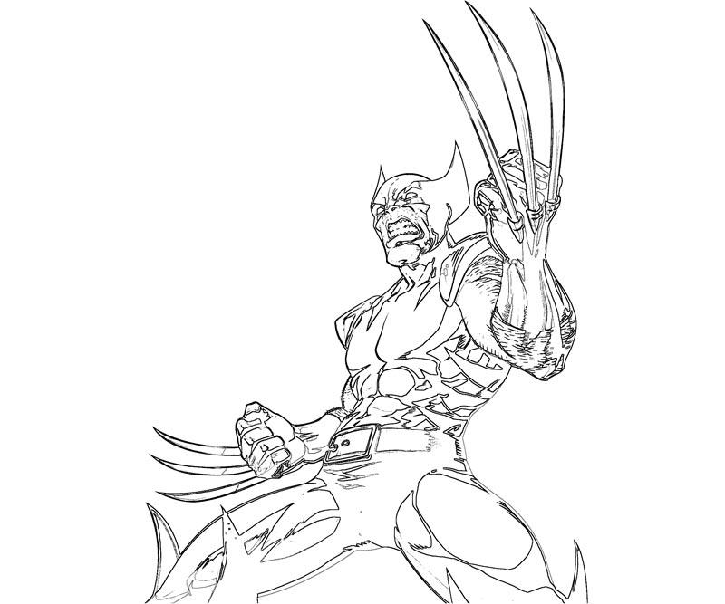 Dessin à colorier: Wolverine (Super-héros) #74905 - Coloriages à Imprimer Gratuits