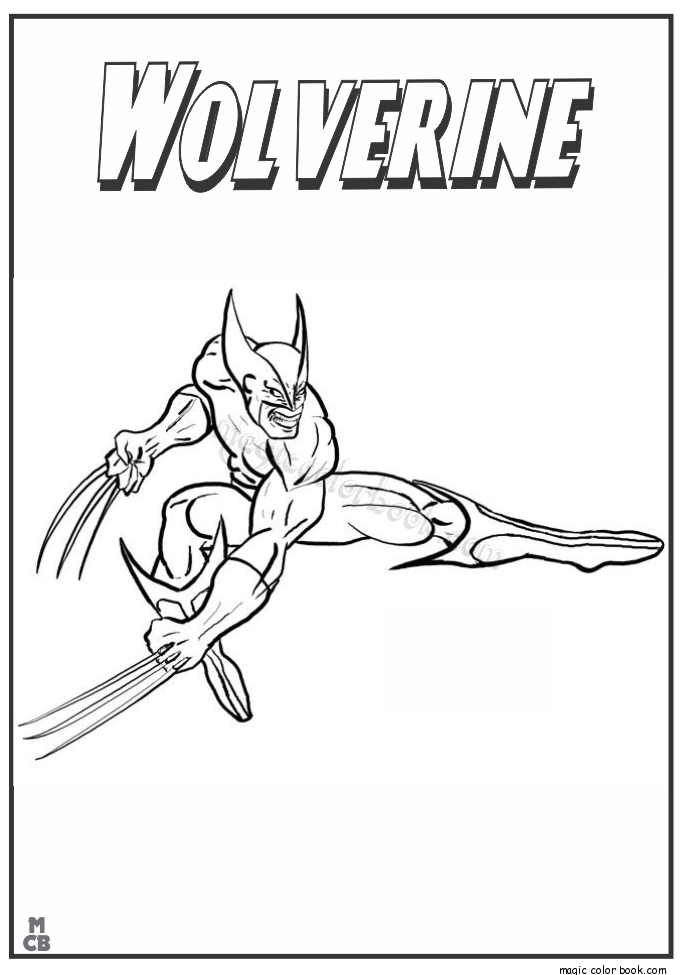 Dessin à colorier: Wolverine (Super-héros) #74950 - Coloriages à Imprimer Gratuits