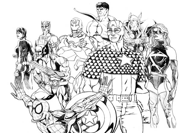 Dessin à colorier: Wolverine (Super-héros) #74965 - Coloriages à Imprimer Gratuits